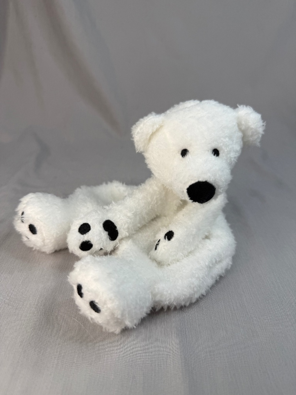Apricot Lamb Polar Bear Snuggler Plush 10”